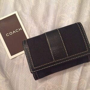 BLACK COACH WALLET